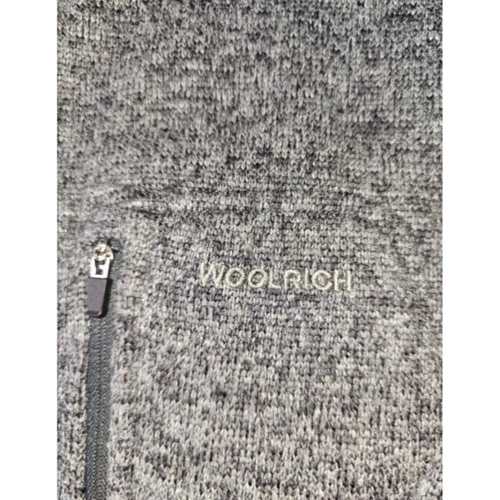 Woolrich Sweater Men's Long Sleeve 1/4 Blue Pullover Size XL